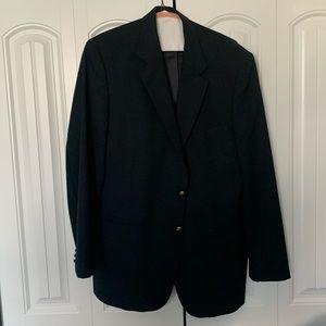 Corbin 100% wool suit jacket - men’s - black no size tag but seems like XL